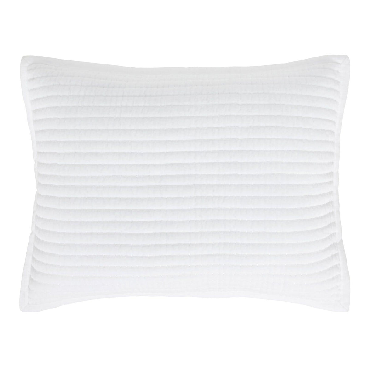 Orchids Lux Milton Geomatric White 20 X 26 Coverlet Sham
