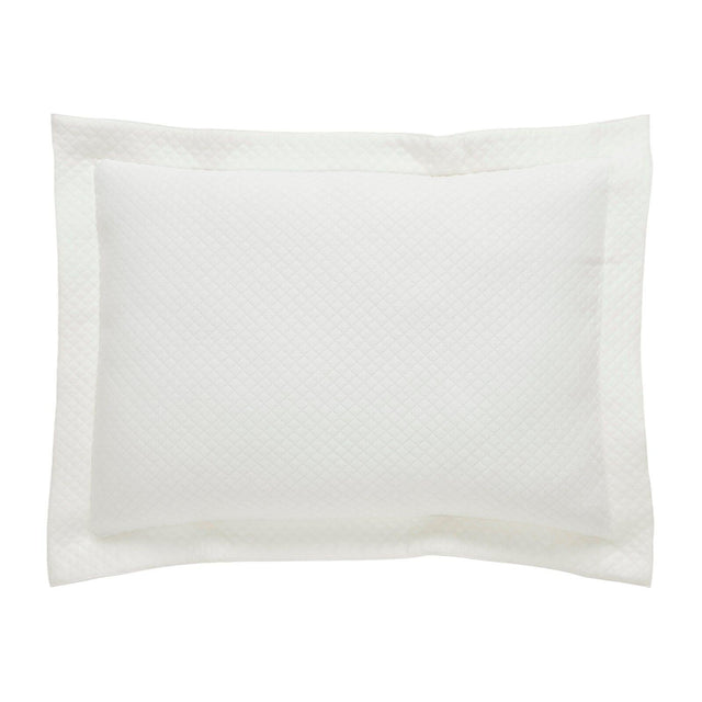 Orchids Lux Hamilton Geomatric Off-White 20 X 26 Matelasse Coverlet Sham