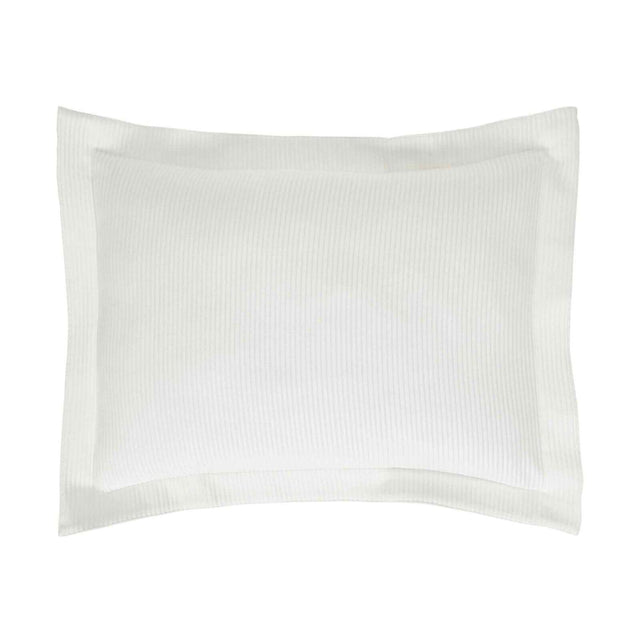 Orchids Lux Soho Stripes Off-White 20 X 26 Matelasse Coverlet Sham