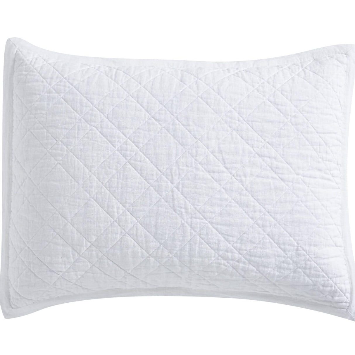 Orchids Lux Chloe Geomatric White 20 X 26 Coverlet Sham