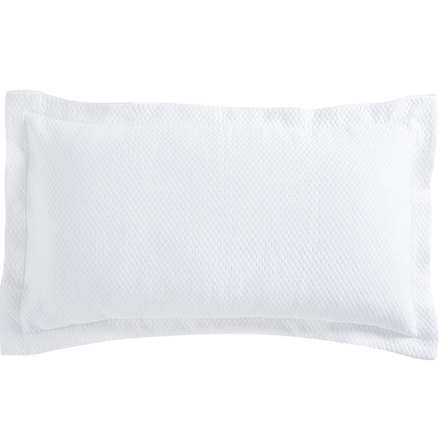 Orchids Lux Retro Pebble White 20 X 26 Matelasse Coverlet Sham