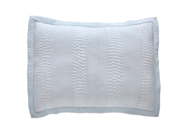 Orchids Lux Laysan Channel Sky 20 X 26 Coverlet Sham