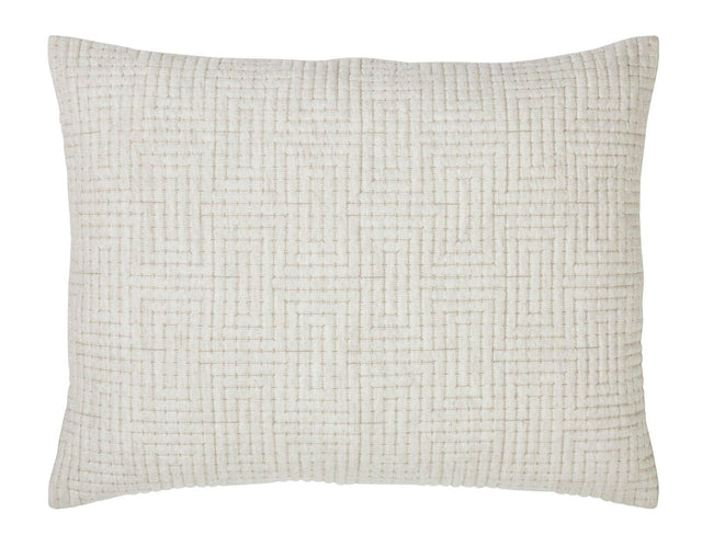 Orchids Lux Maze Geomatric Flax 20 X 26 Coverlet Sham