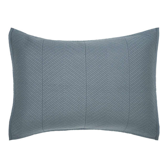 Orchids Lux Athena Chevron Ocean 20 X 26 Coverlet Sham