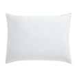 Orchids Lux Merida Geomatric White 20 X 26 Quilted Coverlet Sham