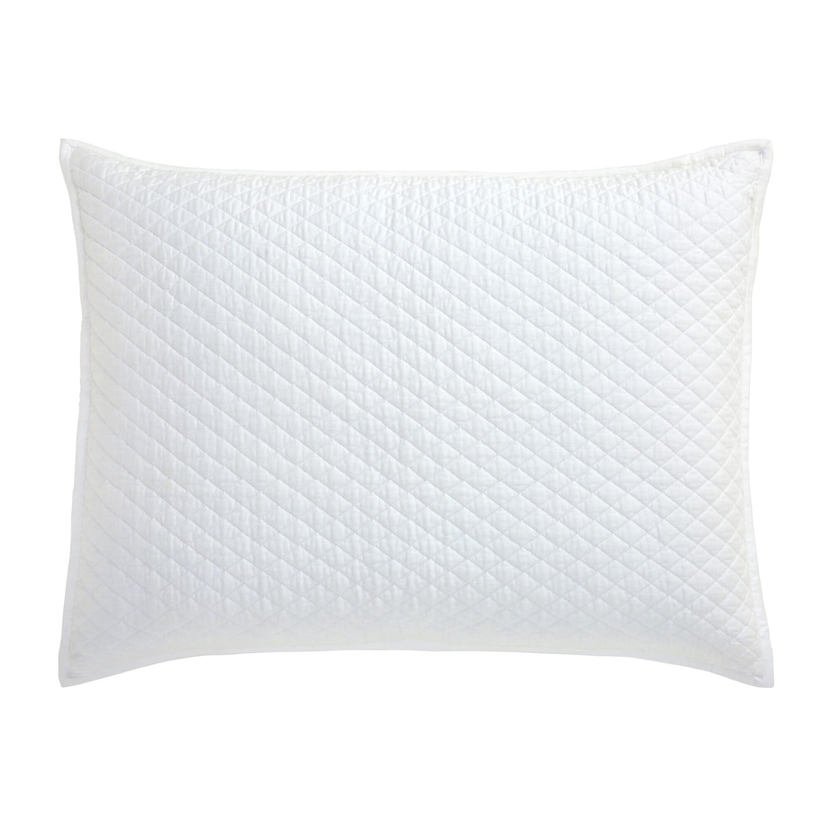 Orchids Lux Merida Geomatric White 20 X 26 Quilted Coverlet Sham