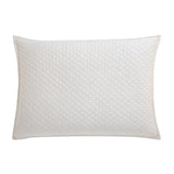 Orchids Lux Merida Geomatric Beige 20 X 26 Quilted Coverlet Sham