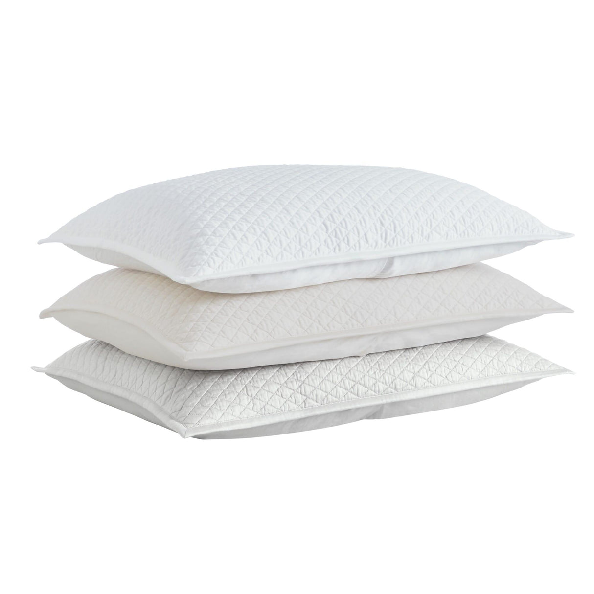 Orchids Lux Merida Geomatric Beige 20 X 26 Quilted Coverlet Sham