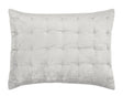 Orchids Lux Bailey Solid Color & Tuck Embroidery Silver 20 X 26 Quilt Sham