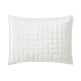 Orchids Lux Luna Stitch White 20 X 26 Quilt Sham