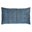 Orchids Lux Bailey Solid Color & Tuck Embroidery Smoky Blue 20 X 26 Quilt Sham