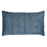Orchids Lux Bailey Solid Color & Tuck Embroidery Smoky Blue 20 X 26 Quilt Sham