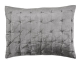 Orchids Lux Bailey Solid Color & Tuck Embroidery Mink 20 X 26 Quilt Sham