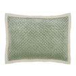 Orchids Lux Maui Stitch Aloe 20 X 26 Quilt Sham