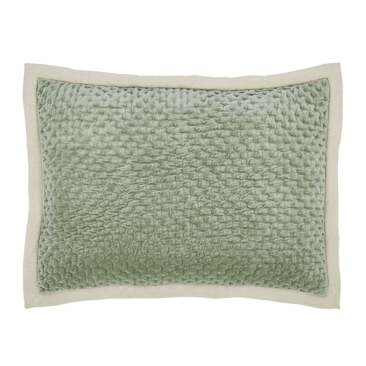 Orchids Lux Maui Stitch Aloe 20 X 26 Quilt Sham