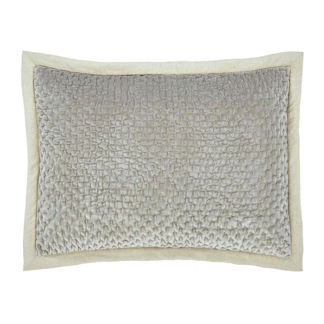Orchids Lux Maui Stitch Slate 20 X 26 Quilt Sham