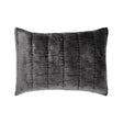 Orchids Lux Gatsby Channel Quilting Steel 20 X 26 Quilt Sham