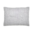 Orchids Lux Bella Channel Quilting Grey 20 X 26 Quilt Sham