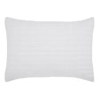 Orchids Lux Logan Geomatric White 20 X 26 Quilt Sham