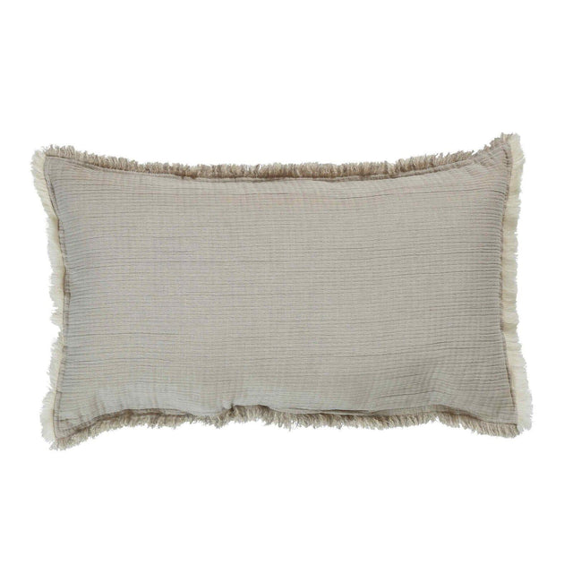 Orchids Lux Dana Texture Beige 14 X 26 Decorative Bed Throw Pillow