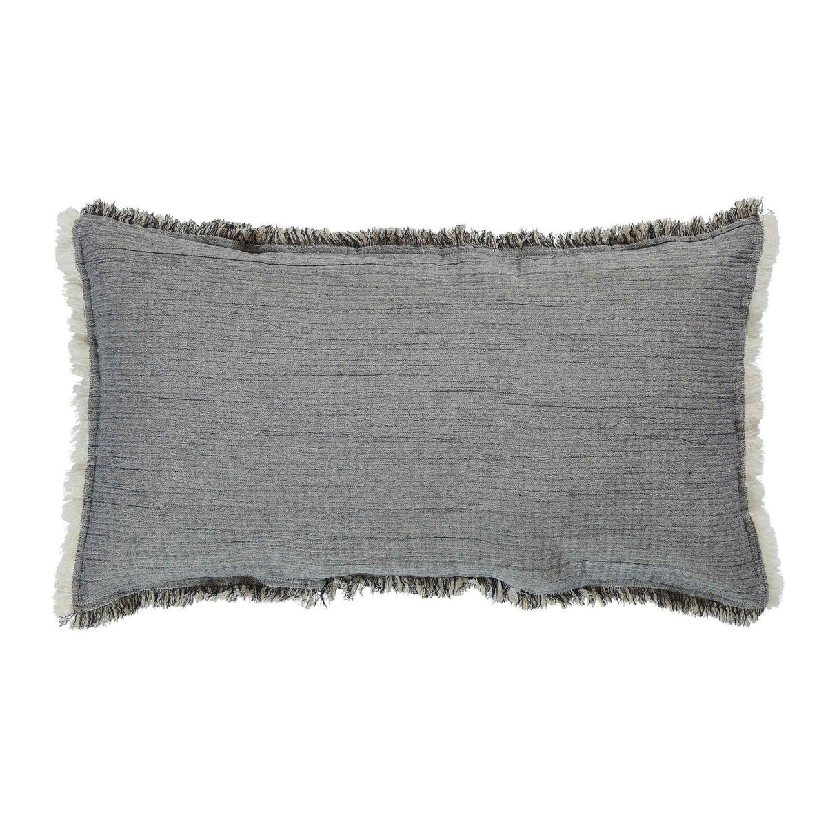 Orchids Lux Dana Texture Navy 14 X 26 Decorative Bed Throw Pillow