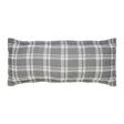 Orchids Lux Doyle Geomatric Charcoal 16 X 40 Decorative Bed Throw Pillow