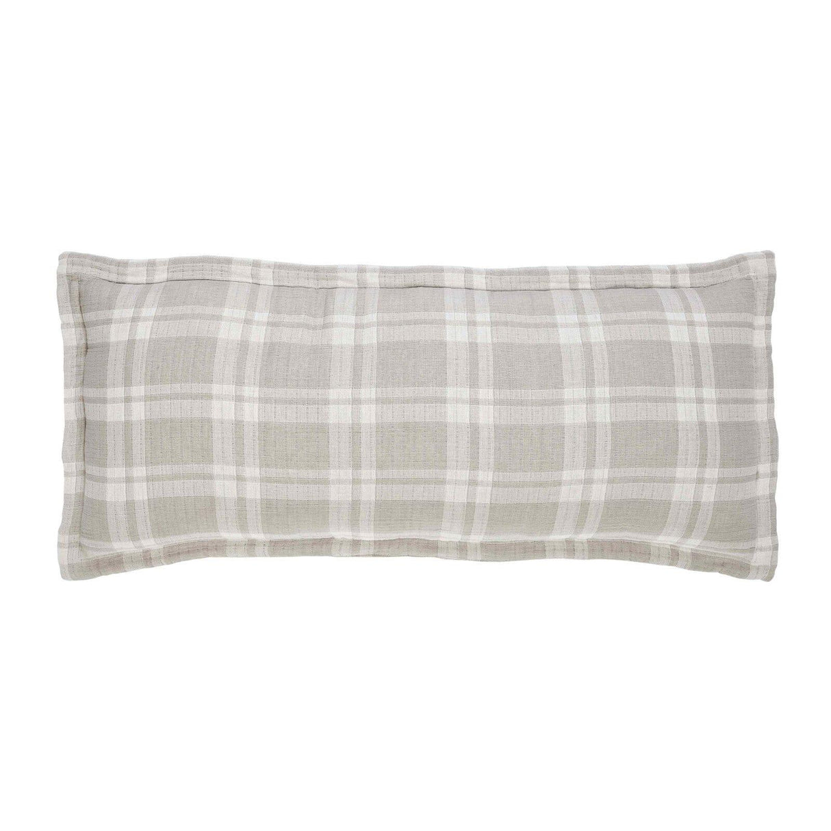 Orchids Lux Doyle Geomatric Grey 16 X 40 Decorative Bed Throw Pillow