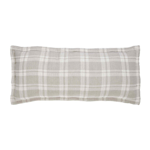 Orchids Lux Doyle Geomatric Grey 16 X 40 Decorative Bed Throw Pillow