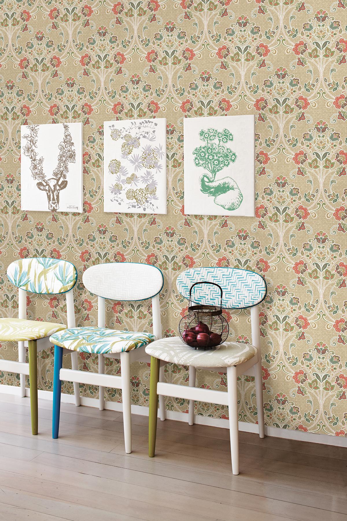 A-Street Prints Kismet 1014-001808 Coral Wallpaper