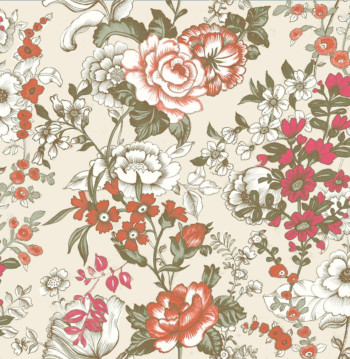 A-Street Prints Kismet 1014-001848 Red Wallpaper