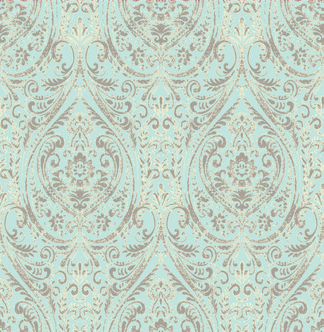 A-Street Prints Kismet 1014-001866 Turquoise Wallpaper