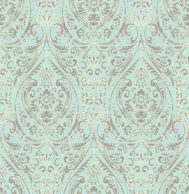 A-Street Prints Kismet 1014-001866 Turquoise Wallpaper