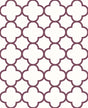 A-Street Prints Origin Burgundy Quatrefoil Wallpaper
