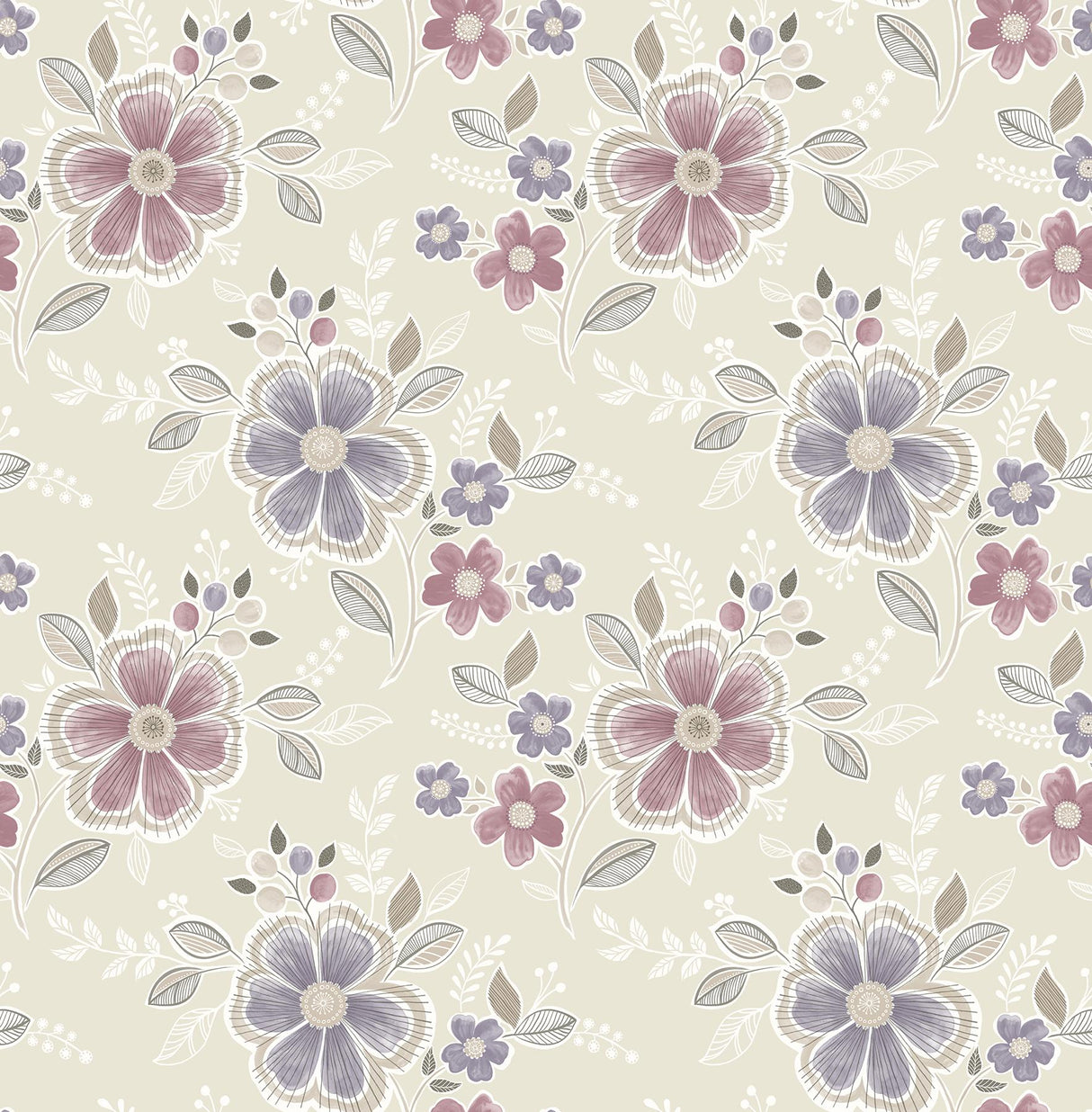 A-Street Prints Ami 2657-22203 Purple Wallpaper