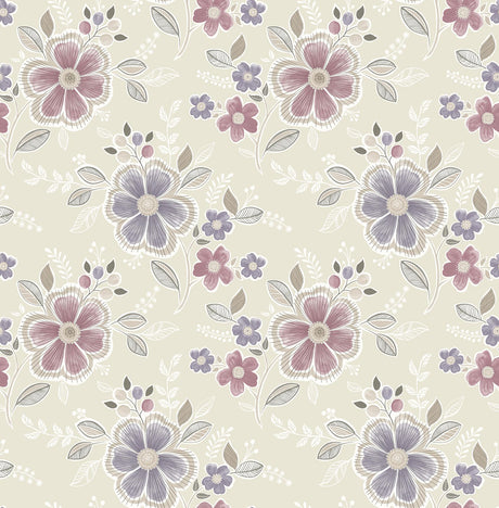 A-Street Prints Ami 2657-22203 Purple Wallpaper
