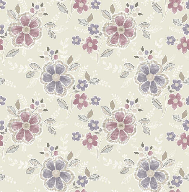 A-Street Prints Ami 2657-22203 Purple Wallpaper
