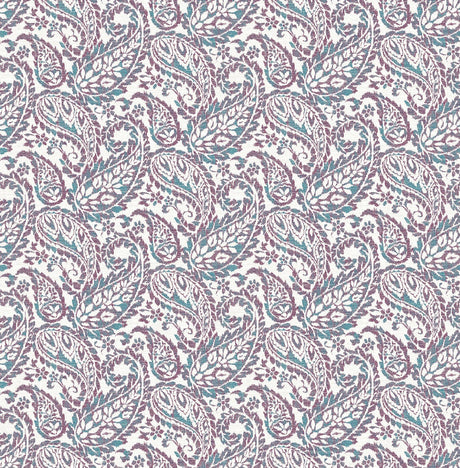 A-Street Prints Adrian Plum Paisley Wallpaper