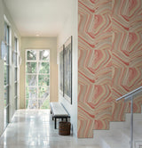 Brewster Home Fashions Kenneth James Azmaara 2671-22400 Coral Wallpaper