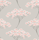 Brewster Home Fashions Kenneth James Azmaara 2671-22413 Beige/Red Wallpaper