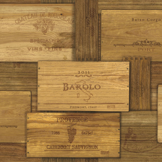 Brewster Home Fashions Barolo Brown Graphic Wallpaper