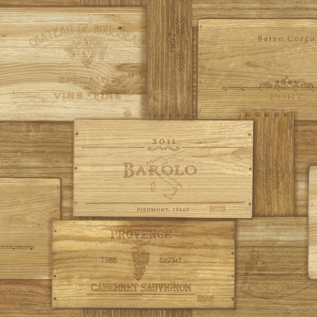 Brewster Home Fashions Barolo Light Brown Graphic Wallpaper