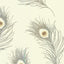 Brewster Home Fashions Peacock Beige Feather Wallpaper