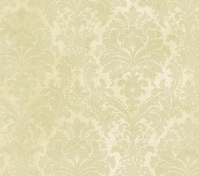 Brewster Home Fashions Mystify Beige Damask Wallpaper