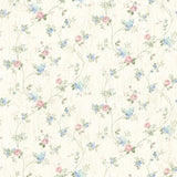 Brewster Home Fashions Persimone Periwinkle Floral Vine Wallpaper