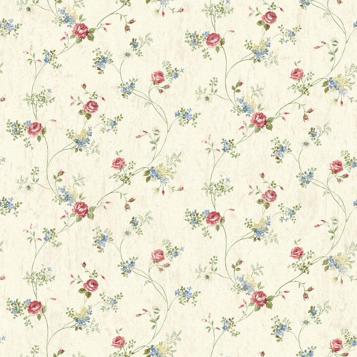 Brewster Home Fashions Persimone Red Floral Wallpaper