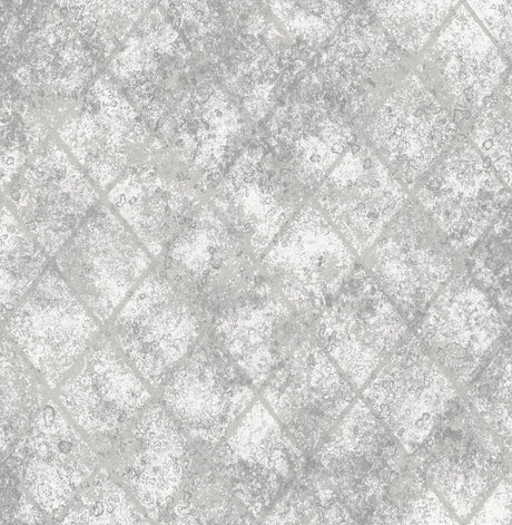 A-Street Prints Mercury Glass Silver Distressed Metallic Wallpaper
