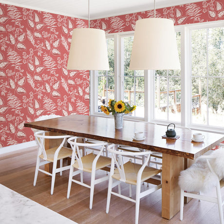 A-Street Prints Mirabelle 2702-22710 Coral Wallpaper
