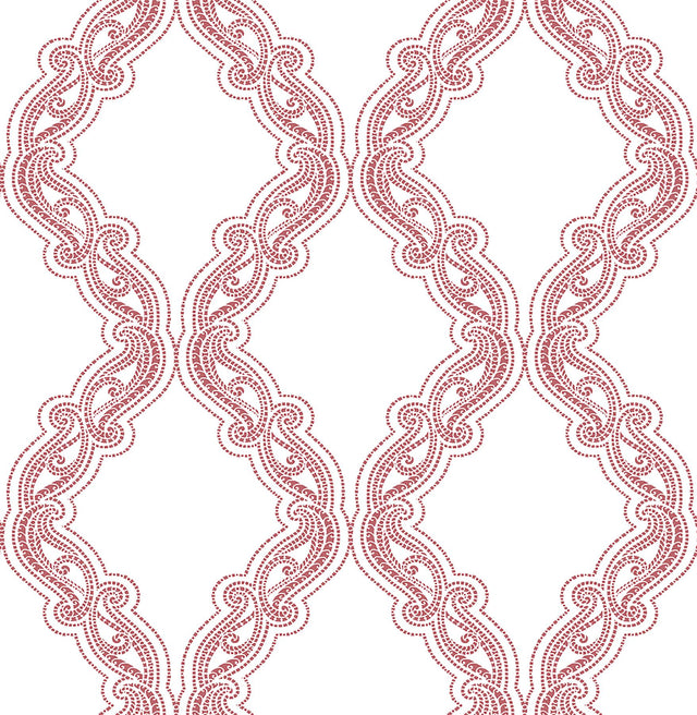 A-Street Prints Mirabelle 2702-22728 Coral Wallpaper