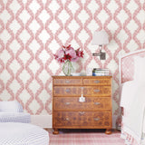 A-Street Prints Mirabelle 2702-22728 Coral Wallpaper