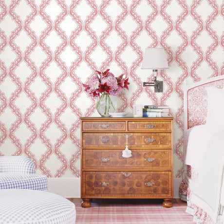 A-Street Prints Mirabelle 2702-22728 Coral Wallpaper